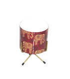 Iron Stand with Pot Red Color with Elephant Print- Buy1 Get1 Offer