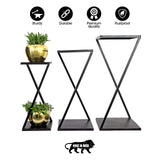 Z-Style Planter Stand Metal Flowerpot Stand