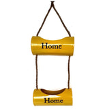 Beautiful Double Hanging Metal Pot - Jute Roap Model