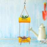 Beautiful Double Hanging Metal Pot - Jute Roap Model