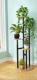 Planter Stand Metal Black GRACE - Single Stand
