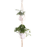 Plant Hanger Hook Flower Pot Holder Legs String Hanging Rope Hanging Wall Basket Ropes Vintage Macram Garden Balcony Decoration